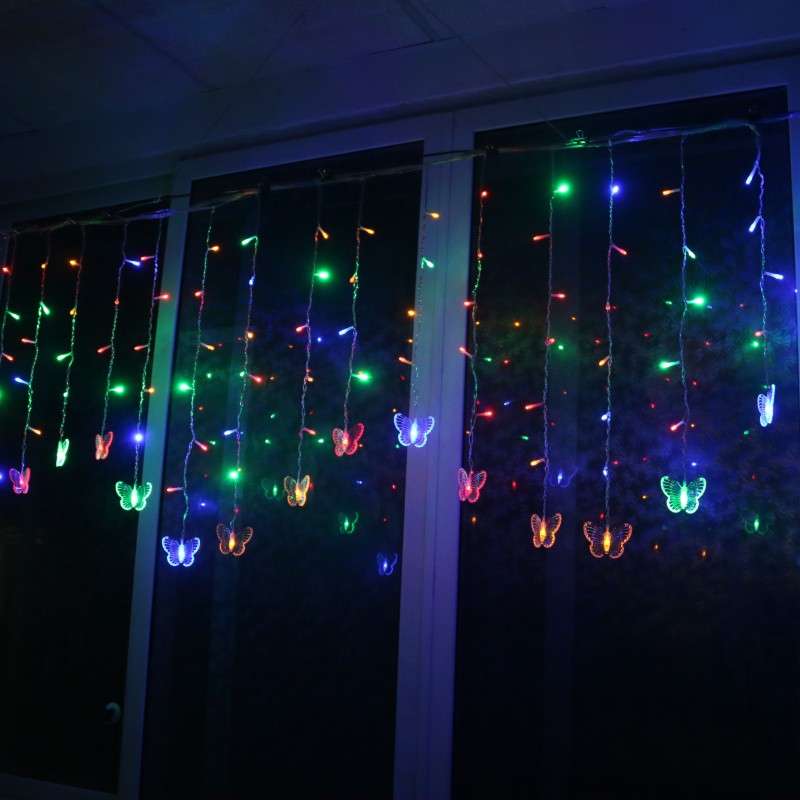 Butterfly curtain light