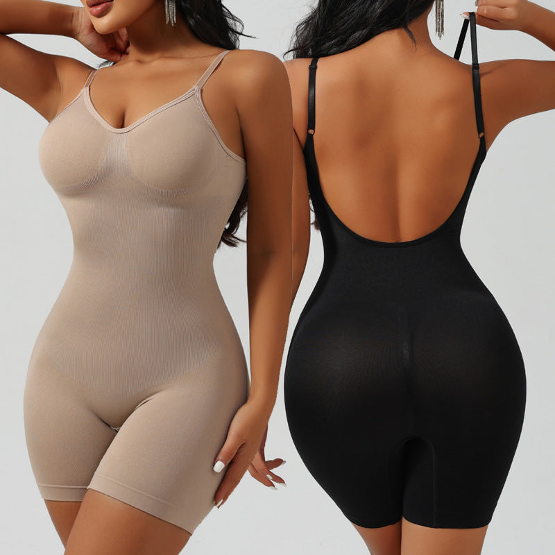 European And American Style Body Shaping Clothes Women's Body Sexy Backless Base Tunic Underwear Plus Size Body Shaping Tight Waist Shaping