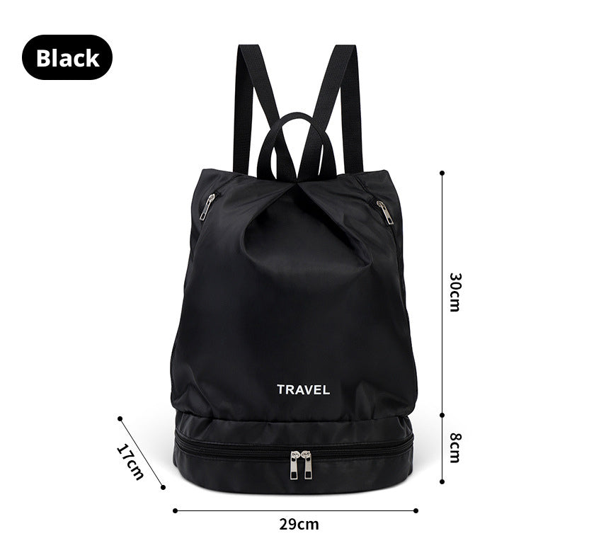 GSFLYYB-001 Dry and wet separation swimming bag-black-1 piece