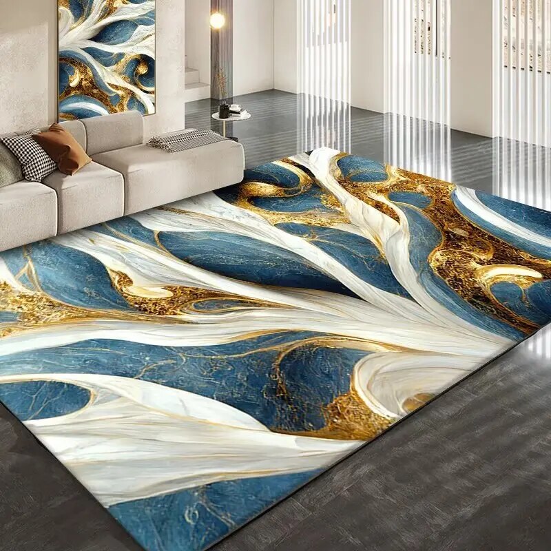 Simple Marble Carpet Coffee Table Carpet Bedroom