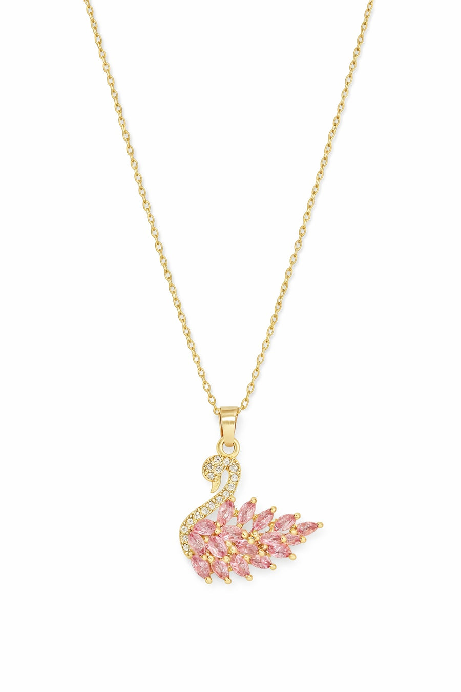Stainless Steel Swan Necklace For Women