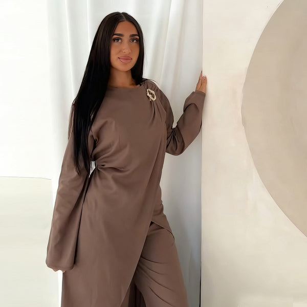 Womens Fashion Two-piece Top And Pants Set