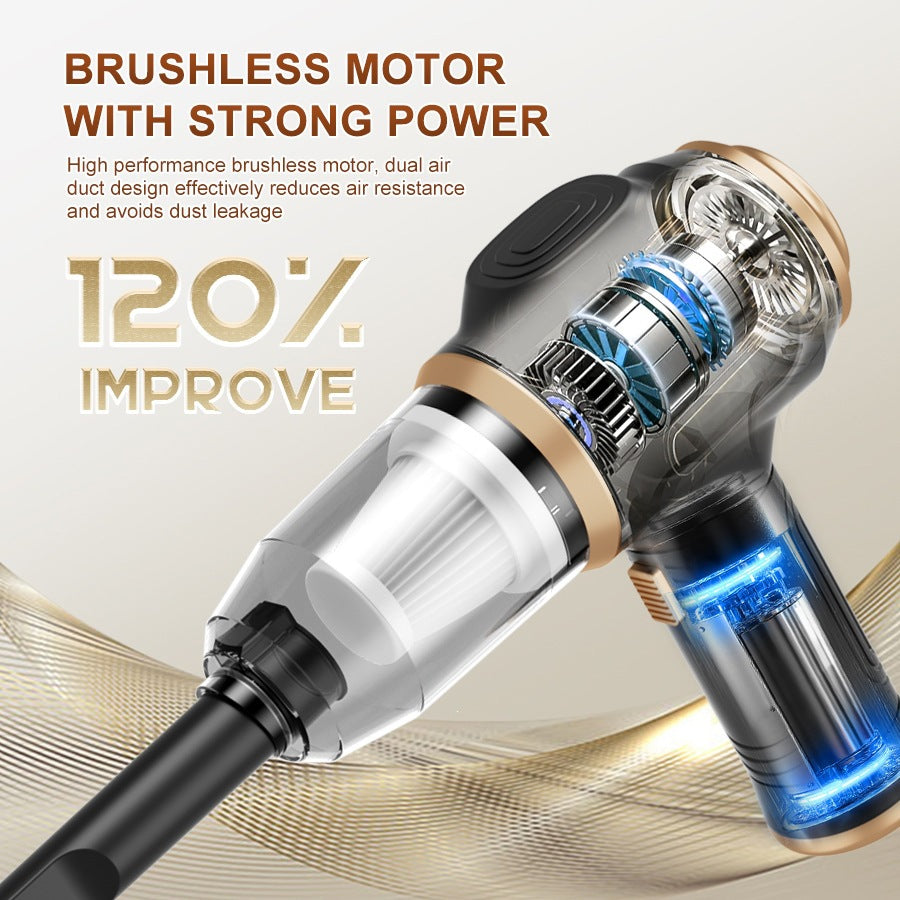 New Cordless Portable All-in-one Car Vacuum Cleaner