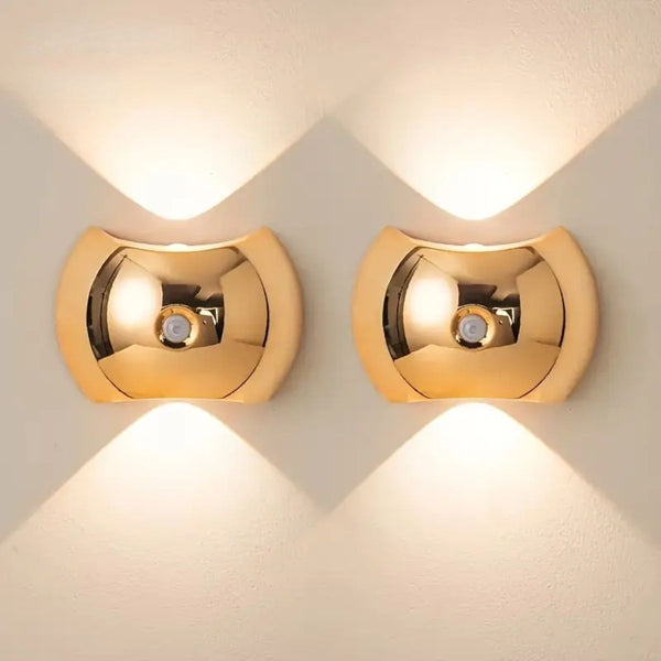 4PCS LED Wall Light Motion Sensor Rechargeable Magnetic Wall Sconce 3 Color Modes 2700K 4500K 6500K Portable Night Light For Bedroom Living Room