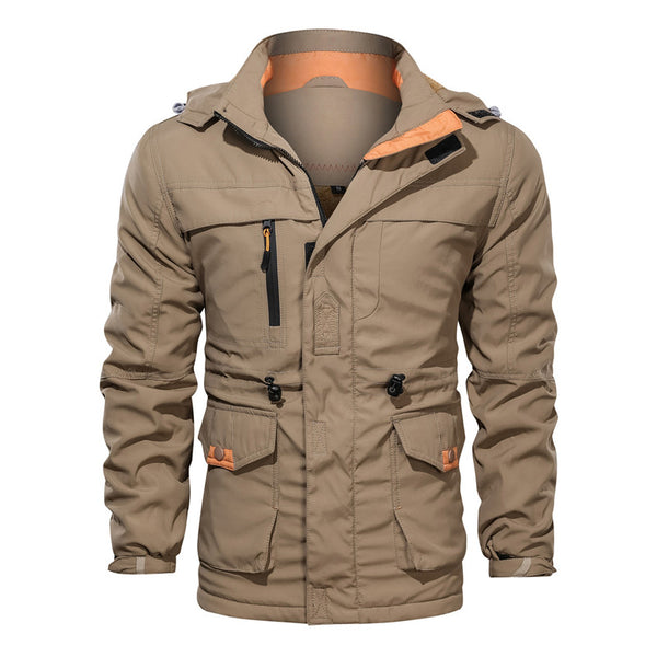 Mid-length cotton jacket