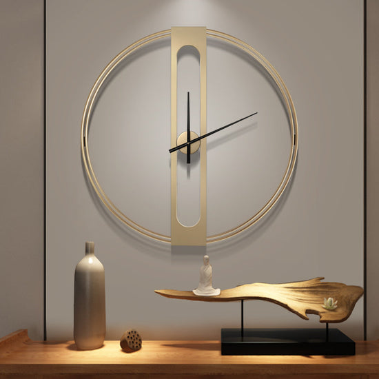 Modern Minimalist Fashion Round Living Room Wall Clock