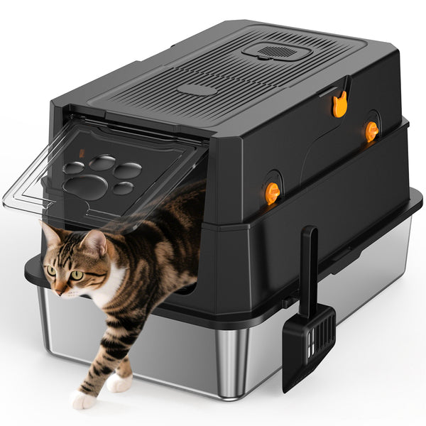 STAINLESS STEEL CAT LITTER BOX
