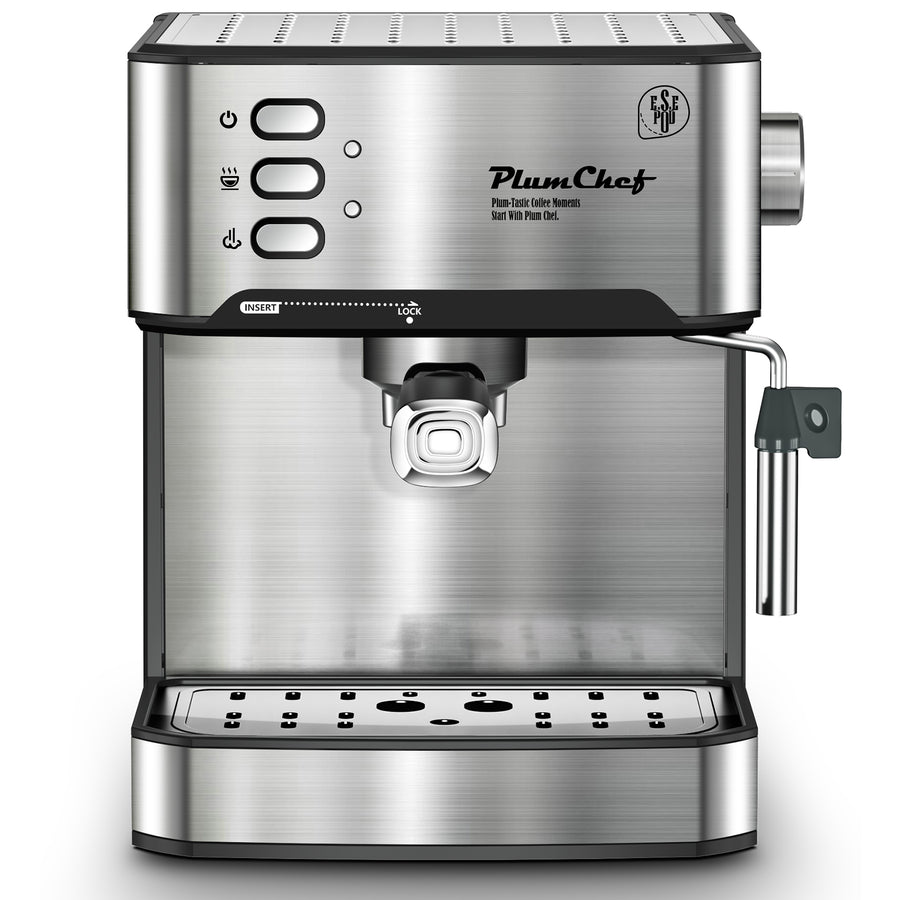 20 Bar Espresso Machine With Milk Frother, Single & Double Shot, ESE Pod Compatible, Visual Display Of Pressure, Removable Water Tank, Cappuccino, Latte, Machiato, Amazon Resale Prohibited