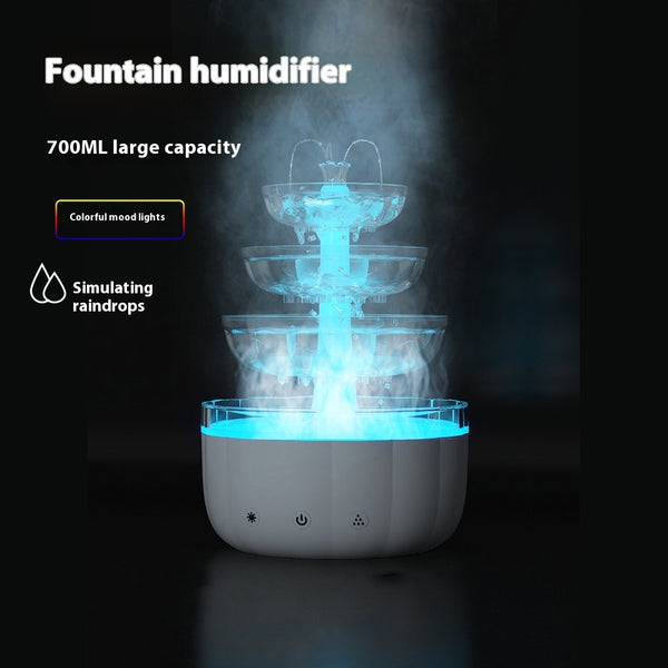 Fountain Water Drop Humidifier Home Office Aroma Diffuser