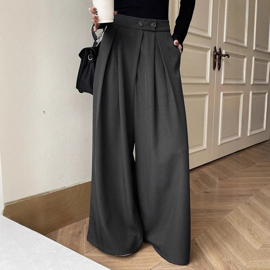 Slimming Straight-Leg Casual Loose Wide-Leg Pants For Women