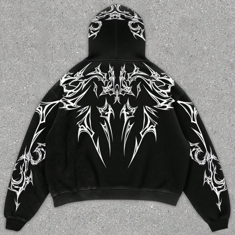 Men's 3D-printed Sports Zip-up Hoodie