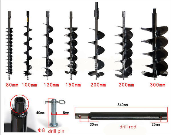 Earth hole digger,Ground drill,Aluminium alloy drill,Garden tool