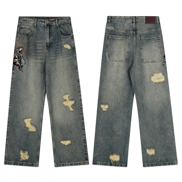 New Autum D Erschutze Awakening Ripped Casual Jeans For Men And Women, One Piece Wholesale