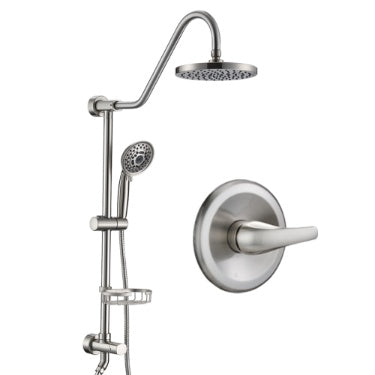 Shower Head With Handheld Shower System With 8 Rain Shower Head Rough-in Valve Included
