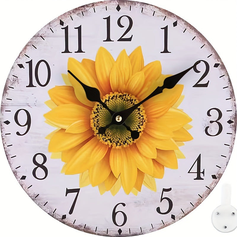 Sunflower Clock Home Clock Modern Mute