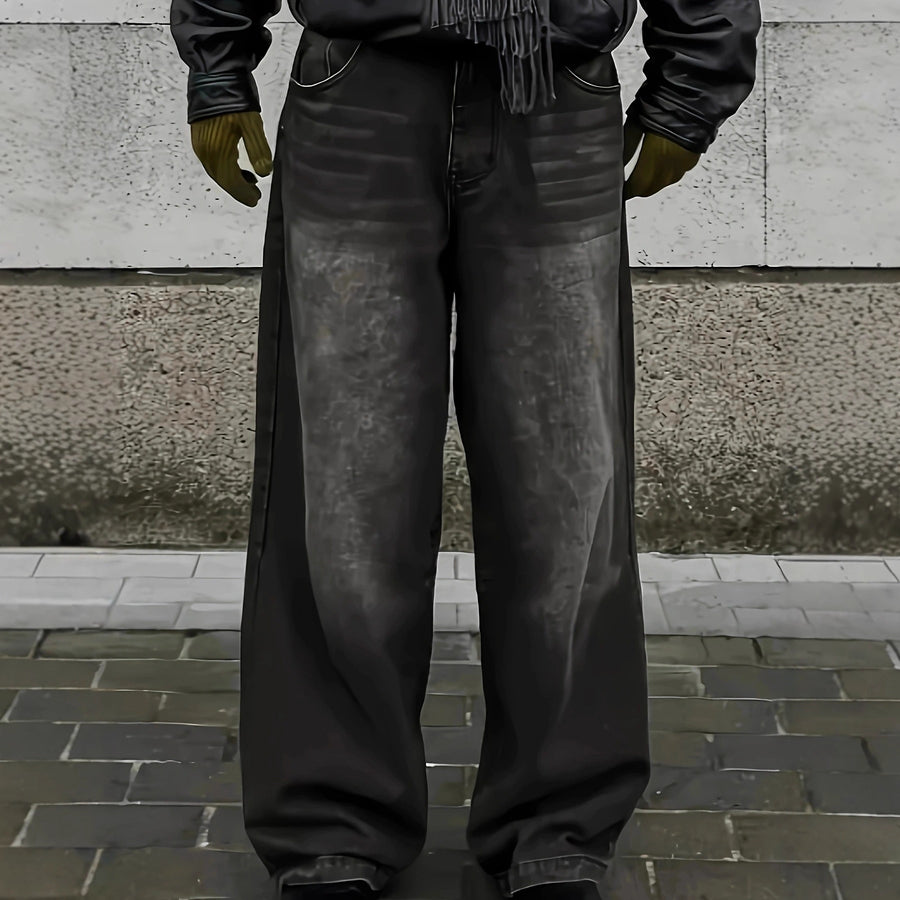 Men's Fashionable Straight-leg Jeans