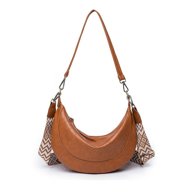 Large-capacity Crescent-shaped Lightweight Vintage Single-shoulder Crossbody Bag