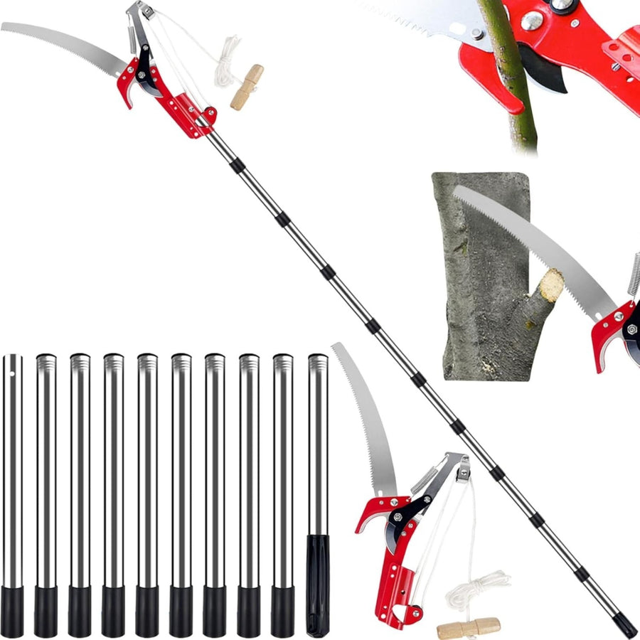 1 Telescoping Pruning Shears, Adjustable-length Pruning Saw, Stainless Steel Garden Saw For Cutting Branches And Tree Care