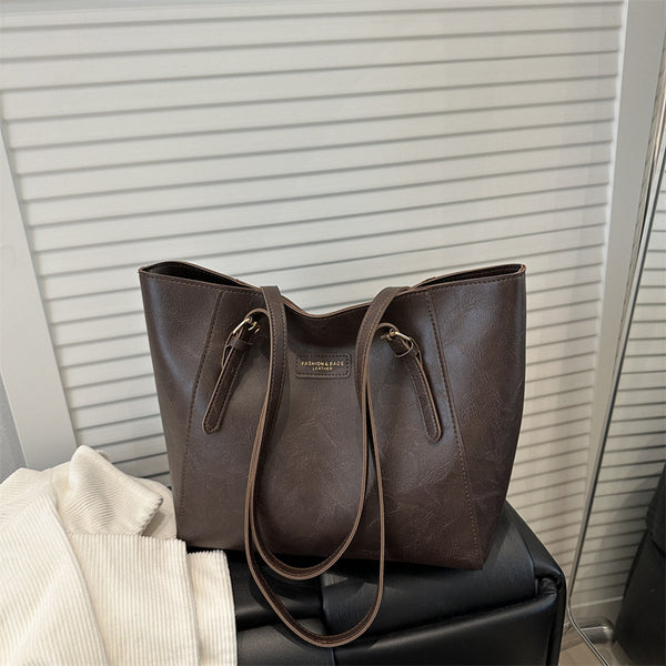 Large-capacity Minimalist Shoulder Commuter Tote Bag