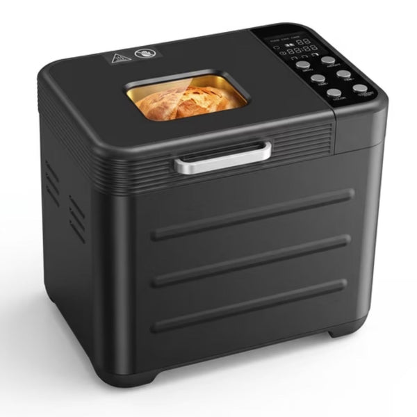 Bread Maker Machine With 12 Menu Options, 3 Loaf Sizes Up To 2 Lb, 3 Crust Settings, Removable Pan And Kneading Paddle