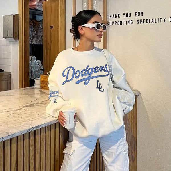 Loose New Printed Pullover Sweatshirt Women