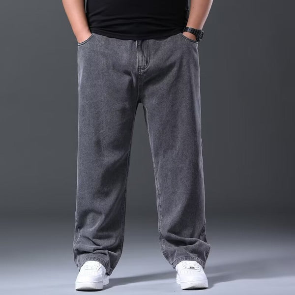 Summer Men's Extra-large Denim Pants For Plus-size Men