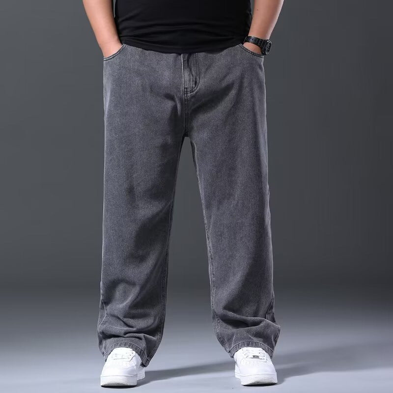 Summer Men's Extra-large Denim Pants For Plus-size Men