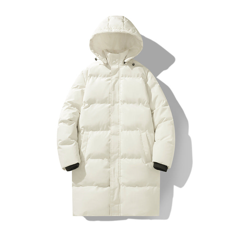 Mid-length Cotton-padded Coats For Men And Women