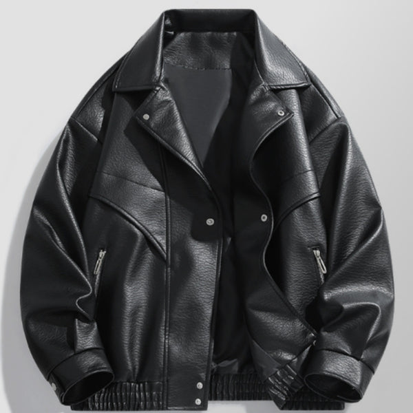 American-style Vintage Leather Jacket For Men