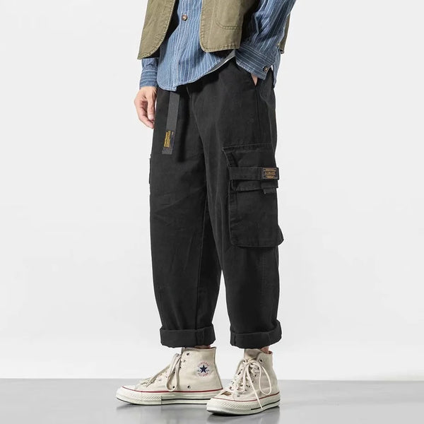 High Street Nine Points Japanese Fat Man Plus Size Casual Pants