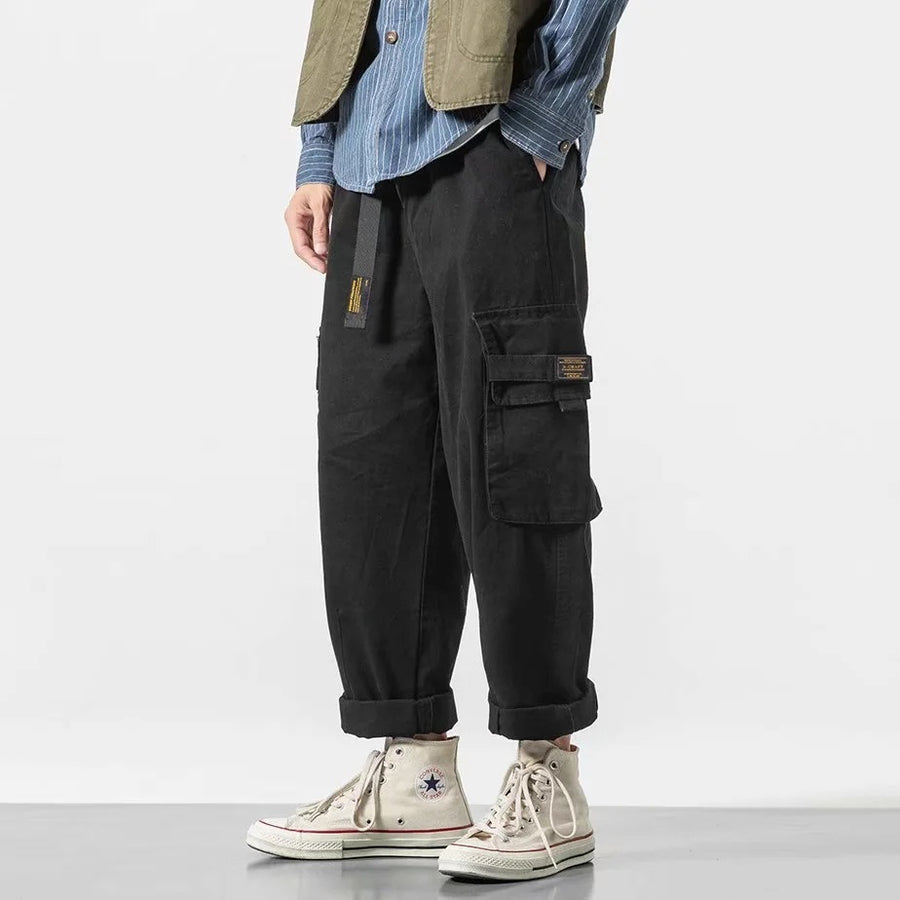 High Street Nine Points Japanese Fat Man Plus Size Casual Pants
